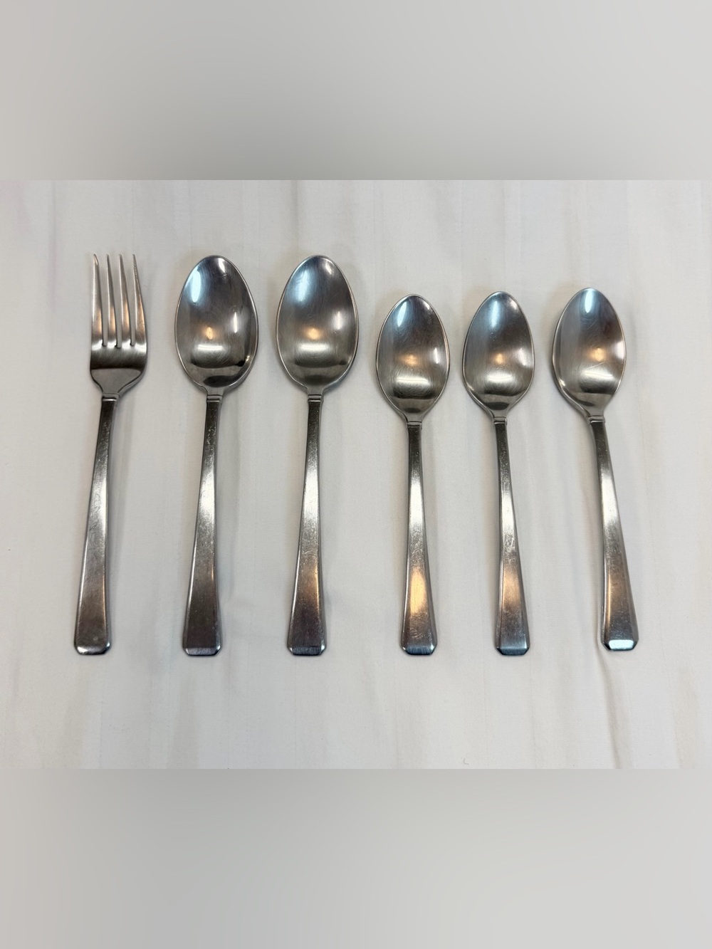 Gorham TRISTAN Stainless SATIN 18/8 Design Flatware Lot Of 6